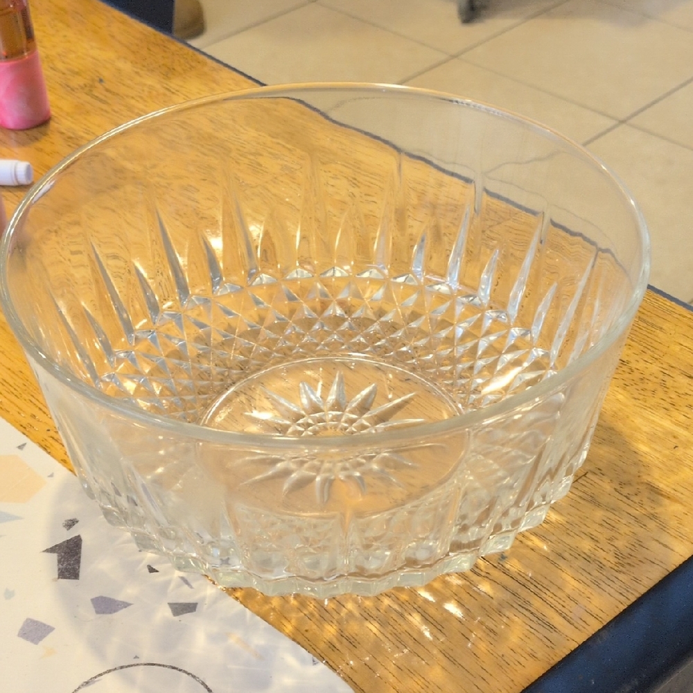 Elegant Clear Glass Bowl